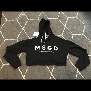 NWT Misguided woman’s black hoody crop top ,  6
